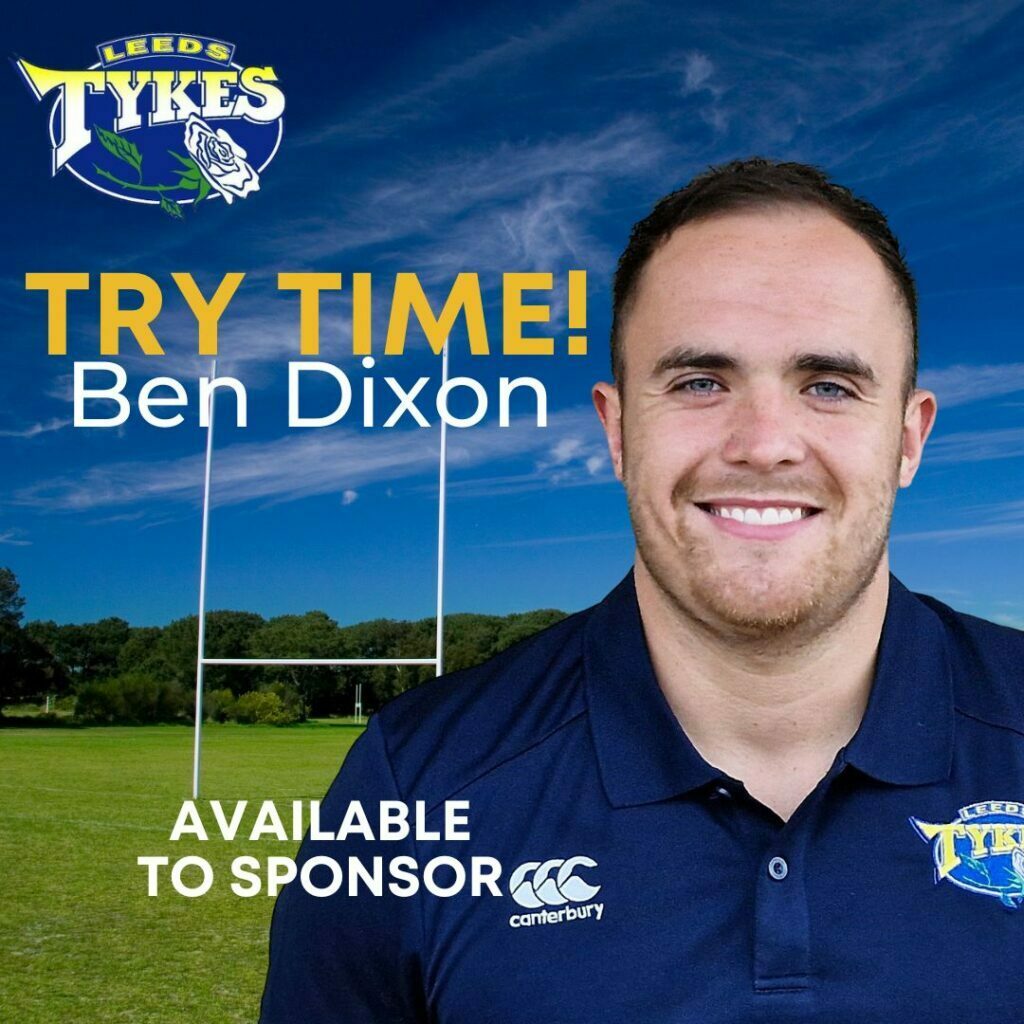Ben Dixon try Ben is available to sponsor