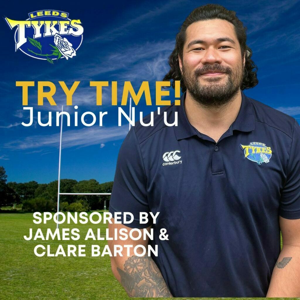 Junior Nu'u try
Sponsored by 	James Allison & Clare Barton