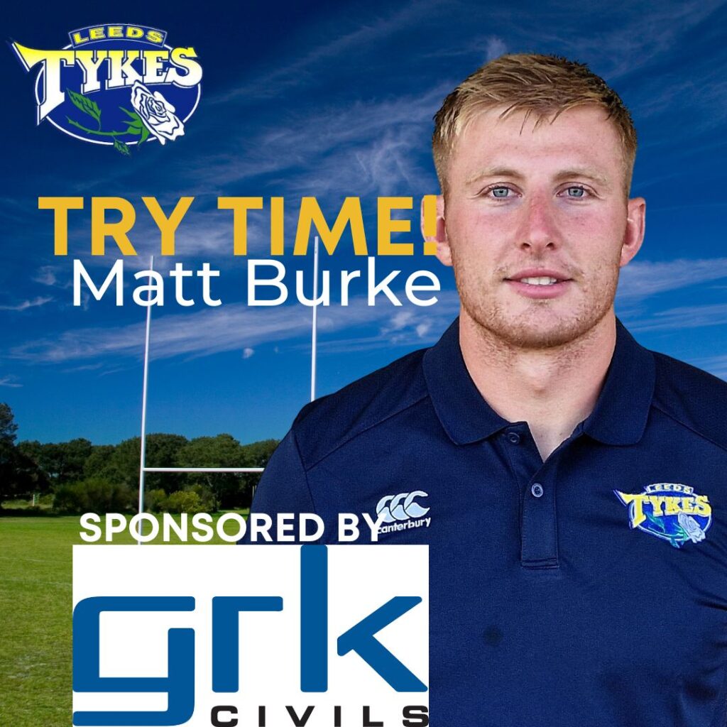 Matt Burke try Sponsored by GRK Civils Ltd