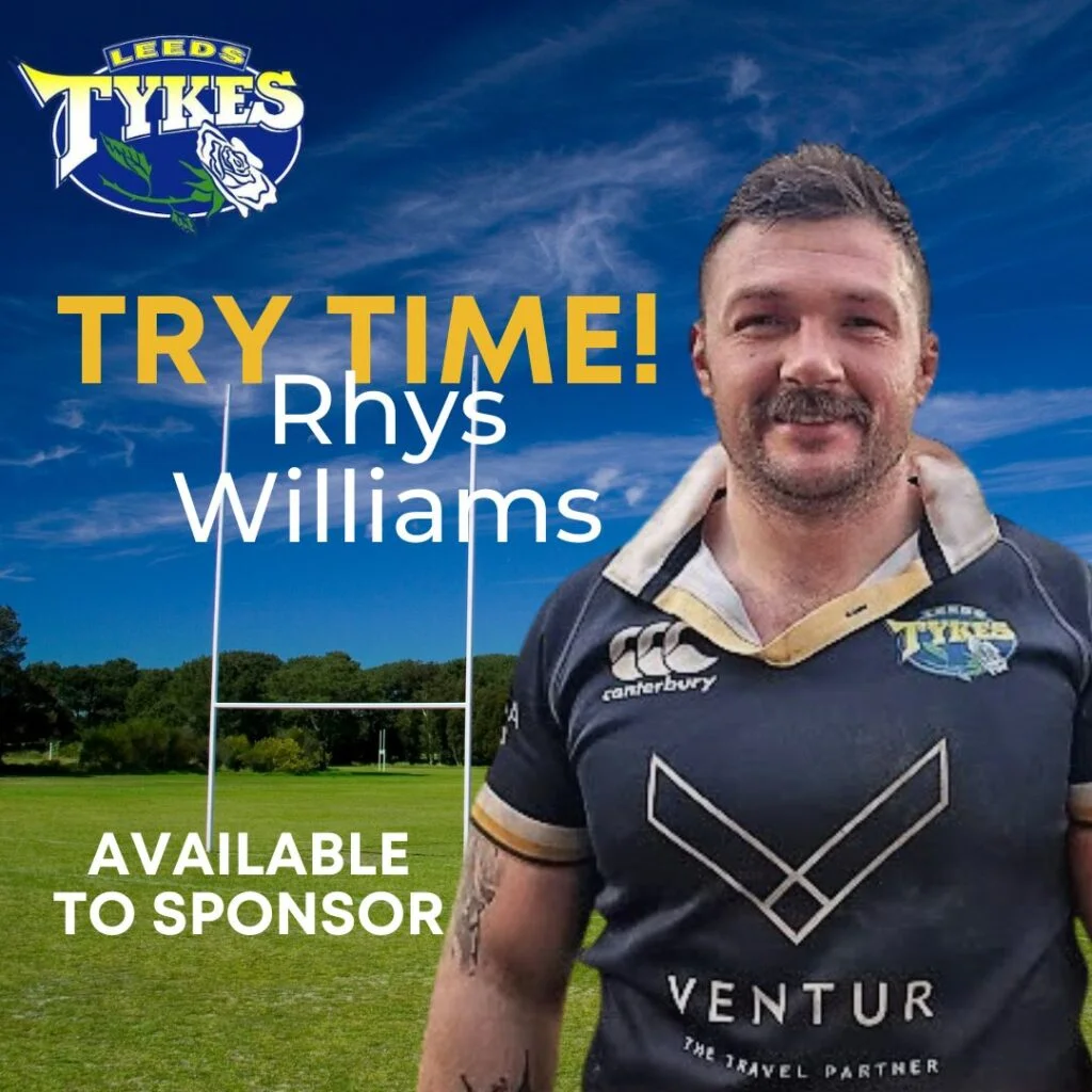 Rhys Williams try Rhys is available to sponsor