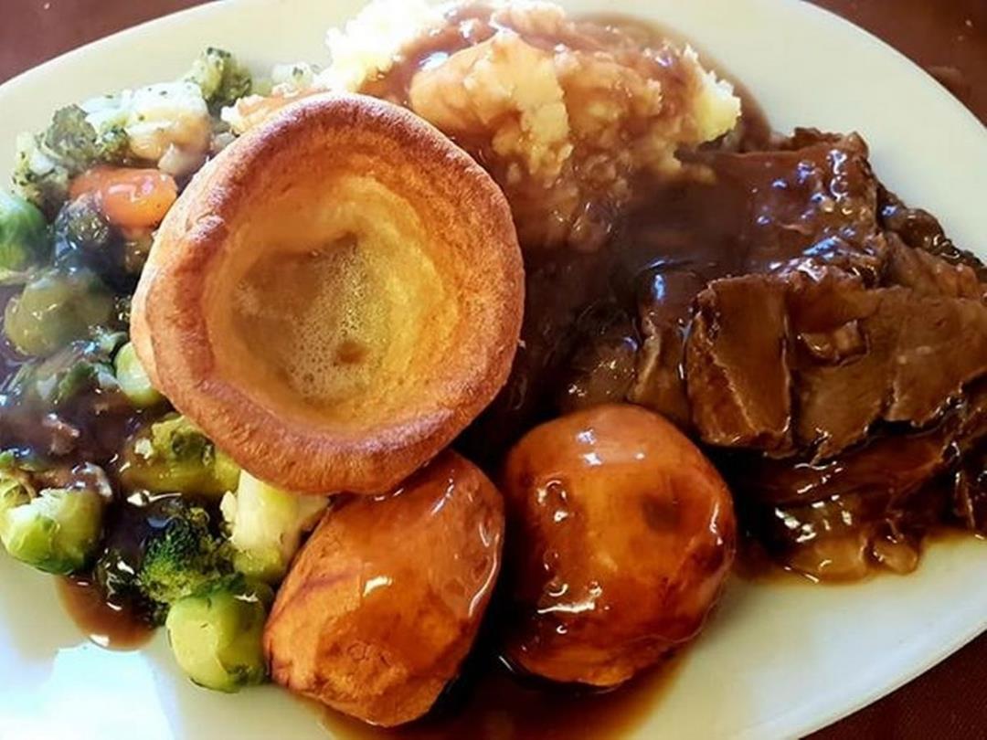 A roast beef dinner