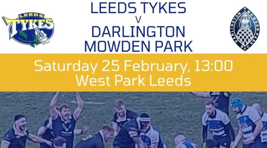 Leeds Tykes v Darlington Mowden Park Saturday 25 February Match report Image of try celebrations