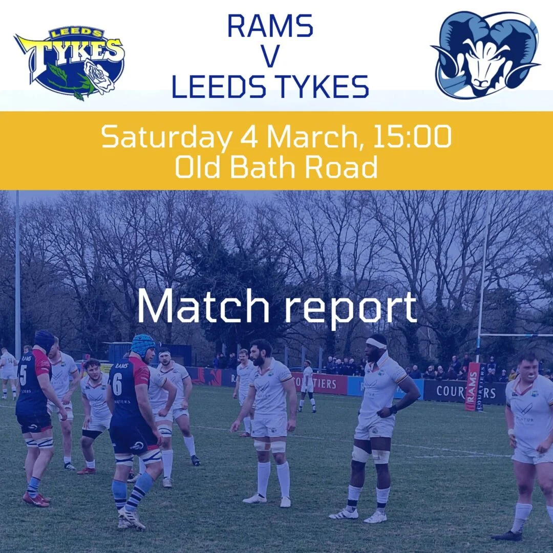 Rams v Leeds Tykes Saturday 4 March, 15:00 Old Bath Road Match report Image of Tykes lining up