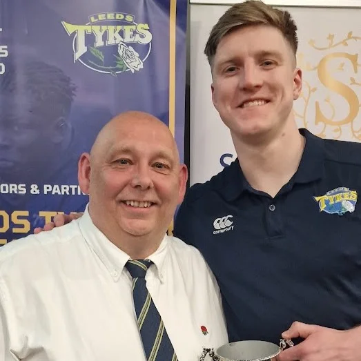 Pete Seabourne with 2022/23 Players' Player of the Season Kieran Davies