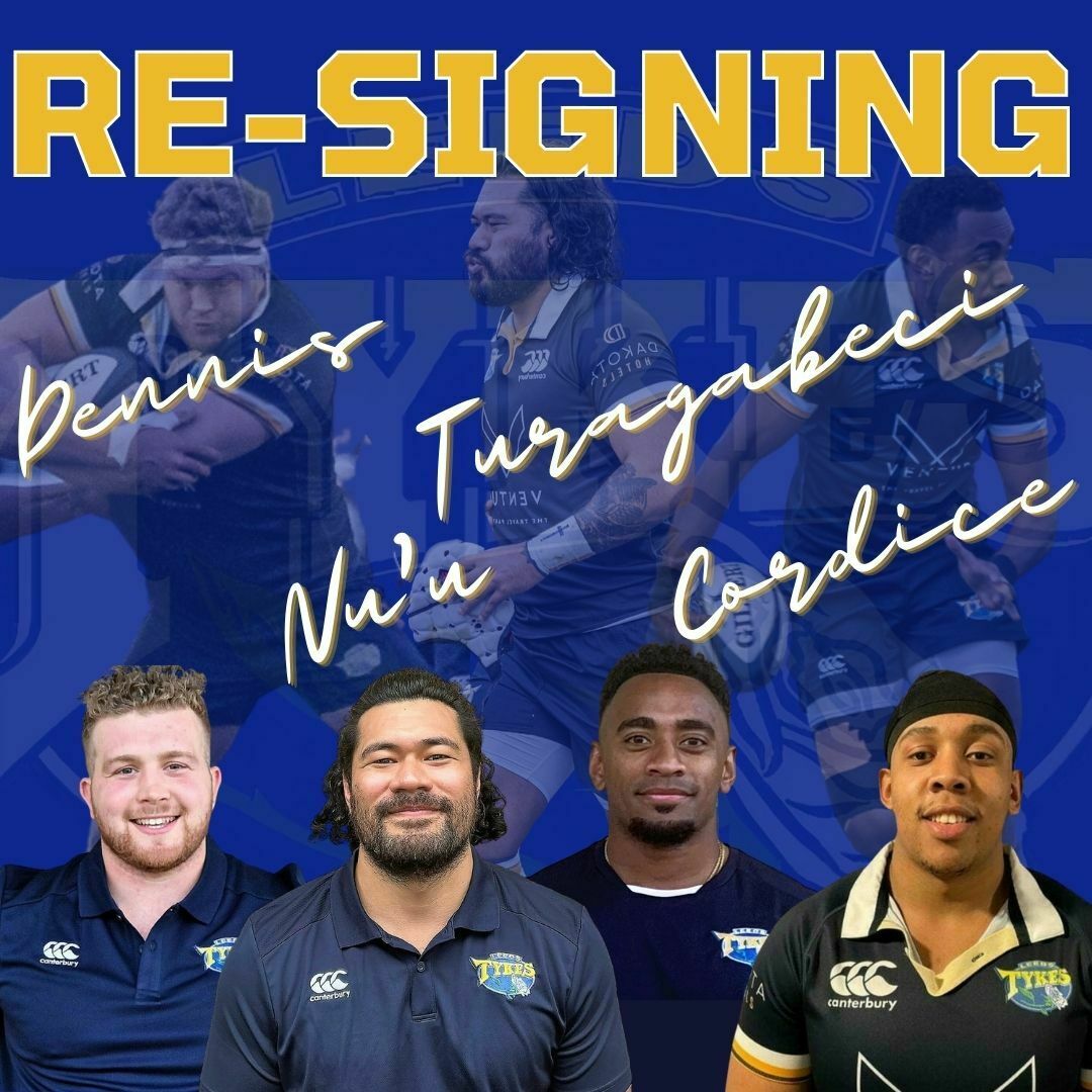 Re-signings WIll Dennis, Junior Nu'u, Seremaia Bai Turagabeci, Jordan Cordice. Images of the players