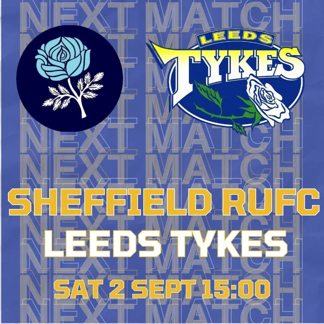 Match squad Sheffield RUFC Leeds Tykes Team logos Saturday 2 Sept 15:00