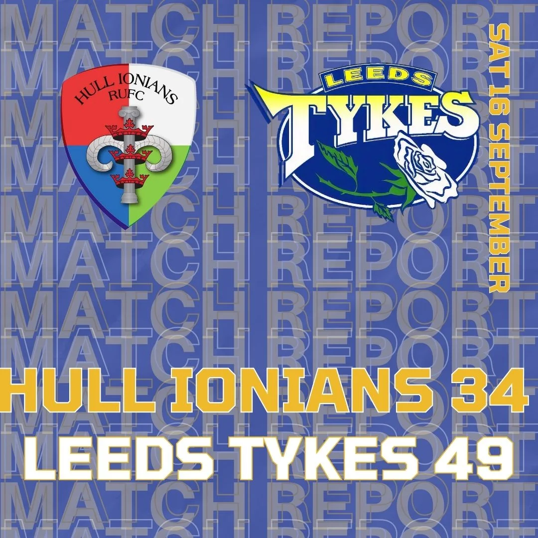Hull Ionians 34 Leeds Tykes 49 Team logos Sat 16 September