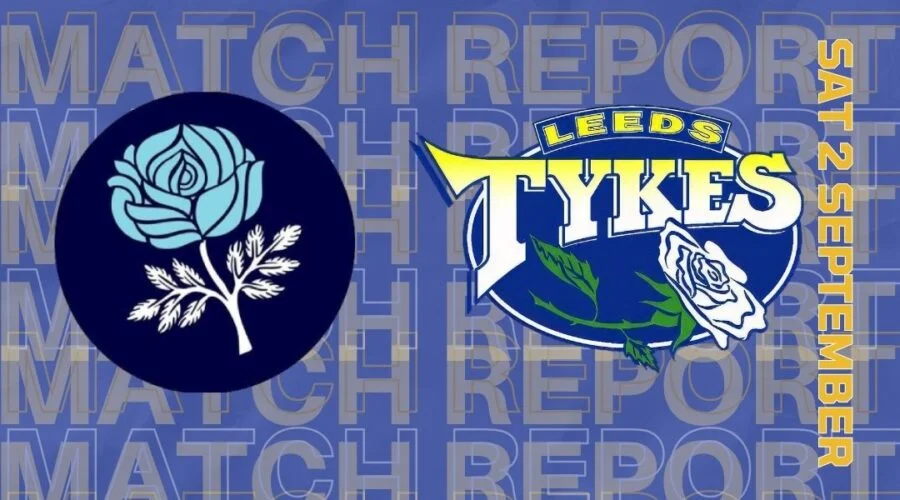 Match report Sheffield v Leeds Tykes logos 2 Sept 2023 Sheffield RUFC 35 Leeds Tykes 40