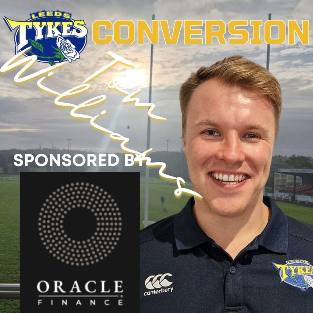 Tom Williams try Tom is sponsored by Oracle Finance