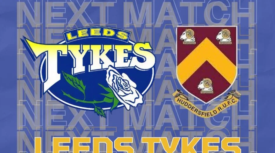 Next match Leeds Tykes Huddersfield Team logos Saturday 27 January 14:30