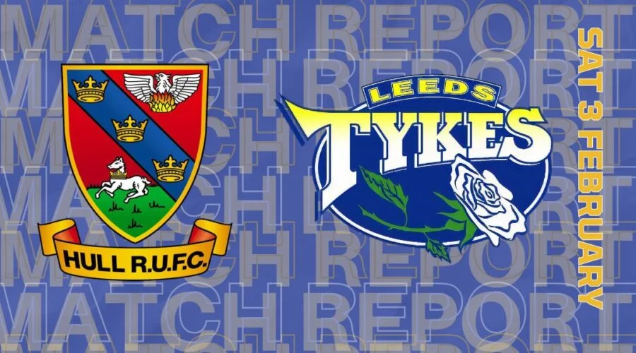 Match report Hull RUFC 22 Leeds Tykes 58 Team logos Sat 3 February