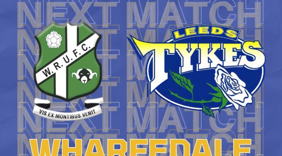 Next match Wharfedale RUFC Leeds Tykes Team logos Sat 9 March 14:00