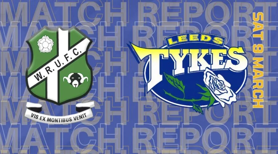 Match report Wharfedale RUFC 8 Leeds Tykes 12 Team logos Saturday 9 March