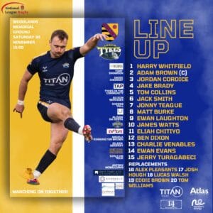 Match squad 30 November