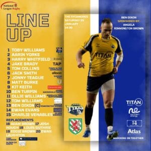 Match squad 25 January