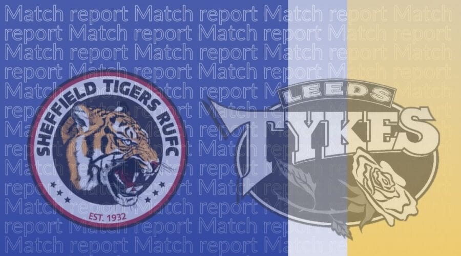 Sheffield Tigers 24 Leeds Tykes 27 Saturday 5 April Logos of both clubs
