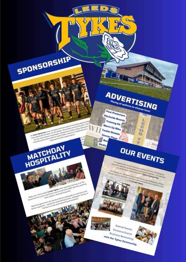 Leeds Tykes Sponsorship Options 2025-26