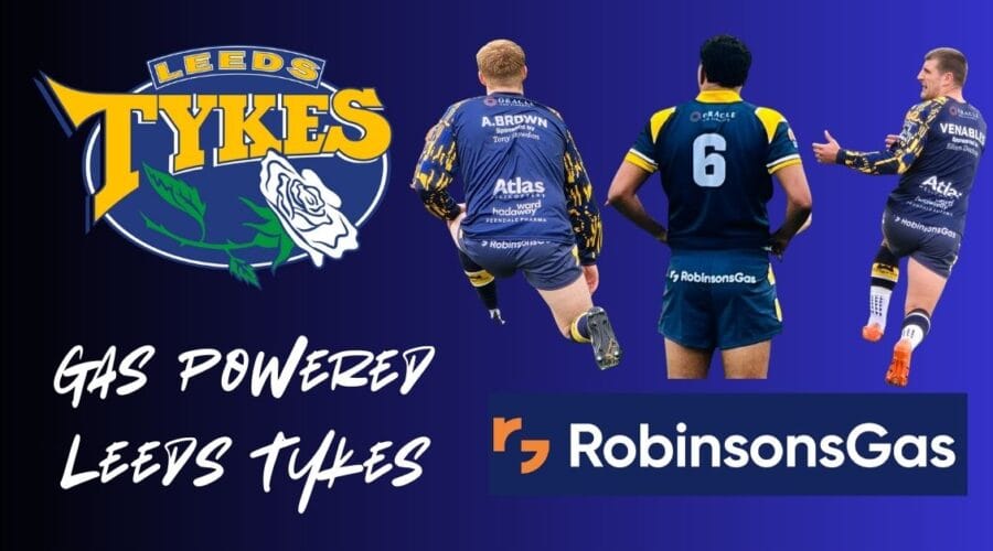 Images of Tykes players with Robinsons Gas on their shorts