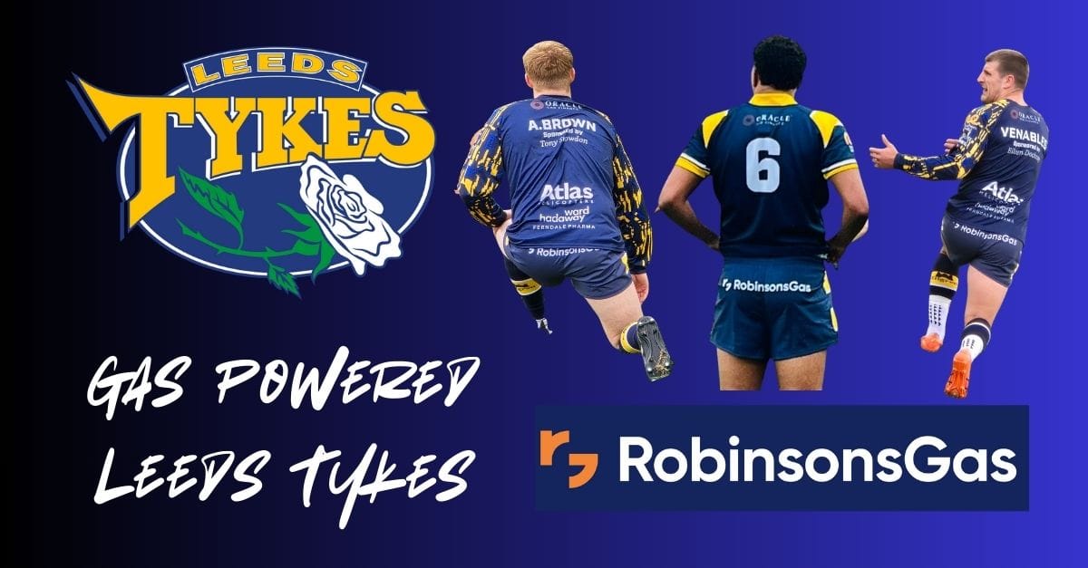 Images of Tykes players with Robinsons Gas on their shorts