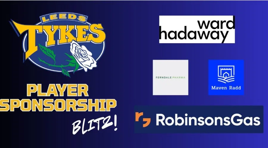 Player sponsorship blitz Logos of Ward Hadaway Ferndale Pharma Maven Radd Robinsons Gas