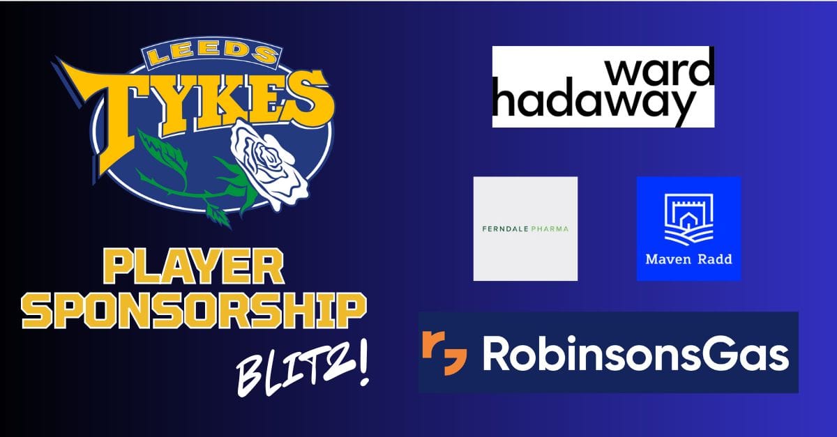Player sponsorship blitz Logos of Ward Hadaway Ferndale Pharma Maven Radd Robinsons Gas