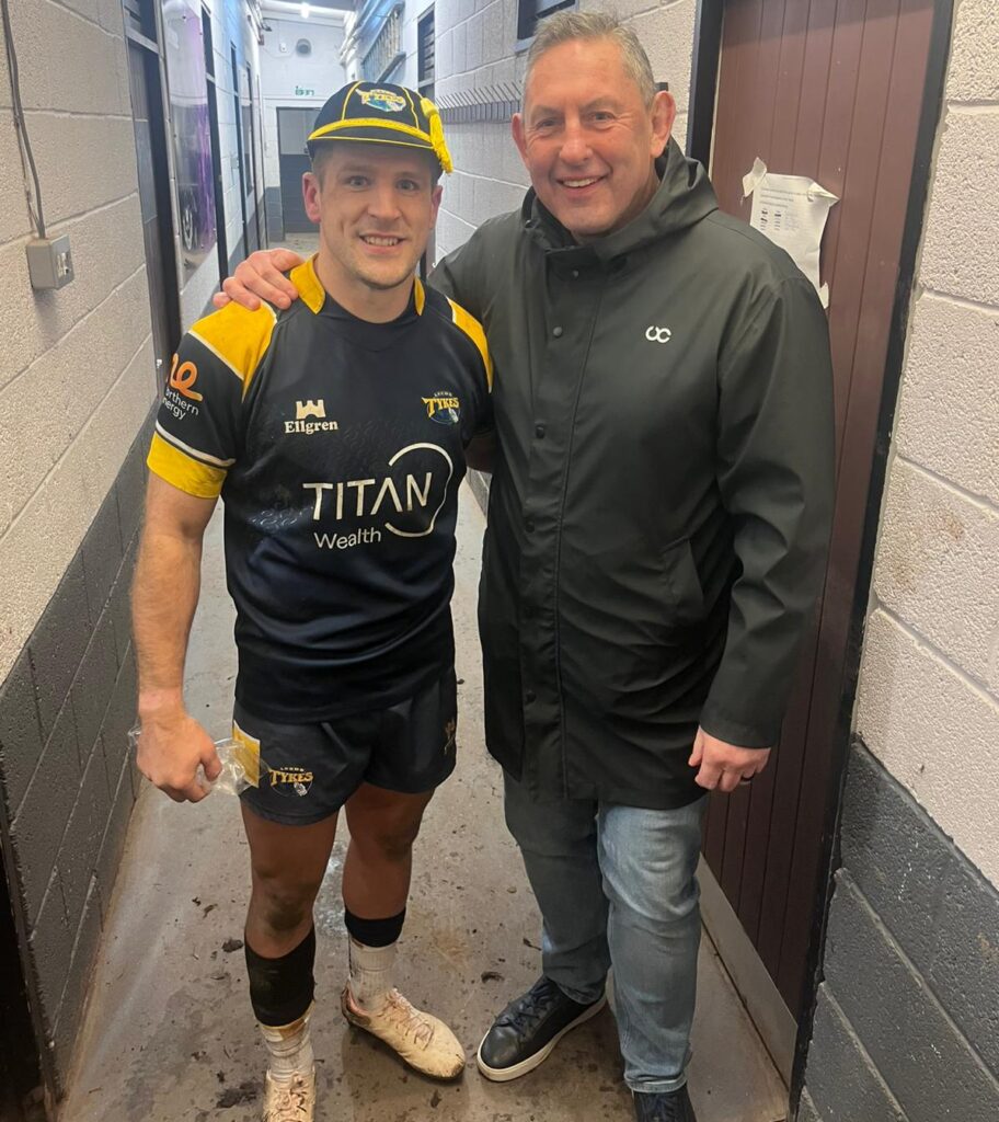 Charlie Venebles with Phil Davies