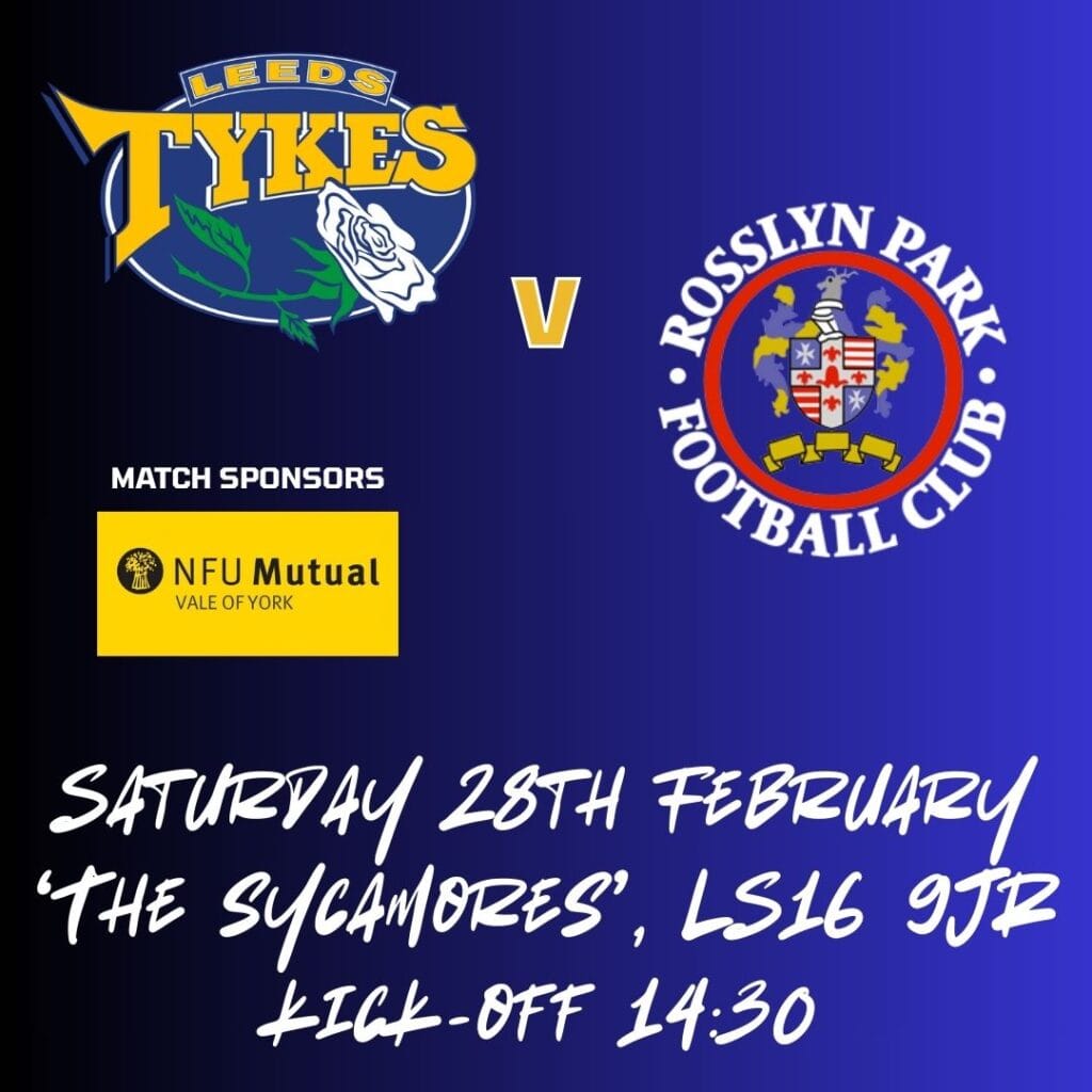 Leeds Tykes v Rosslyn Park
Sat 28 Feb
The Sycamores