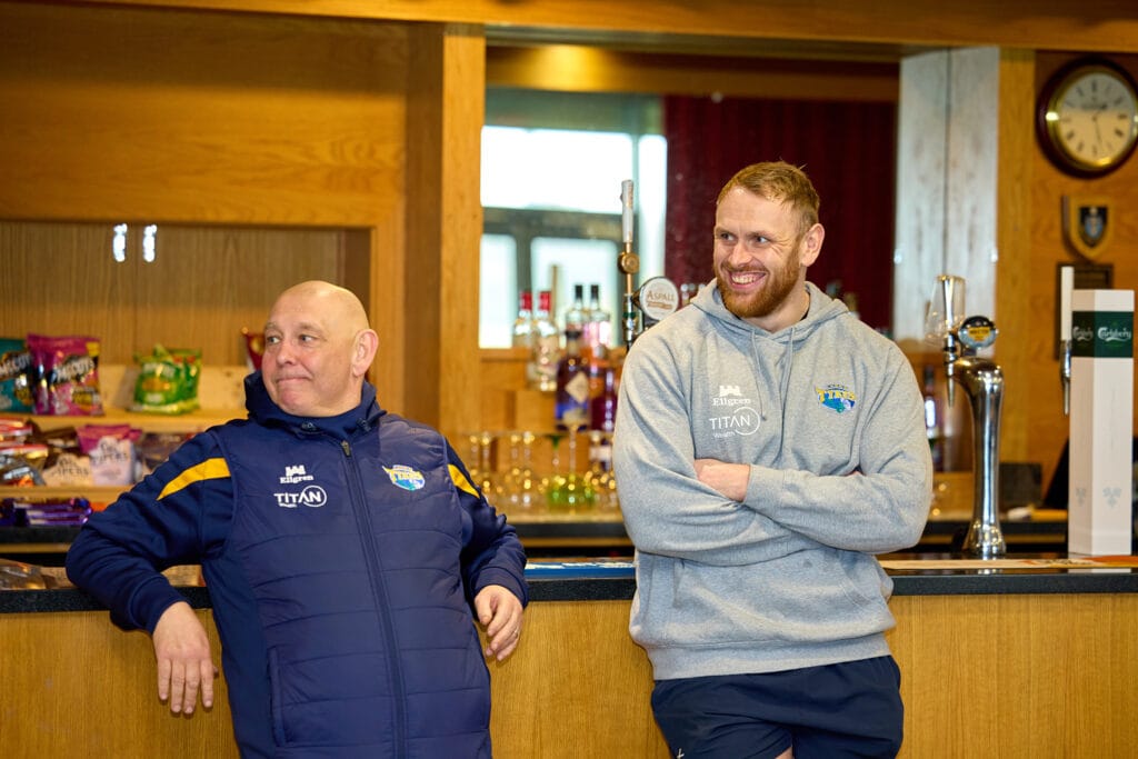 Pete Seabourne and Chris Bell pre-match interviews