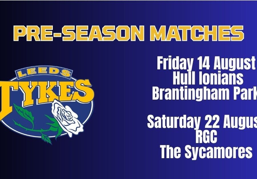 Leeds Tykes logo Pre-season match dates 2026-27