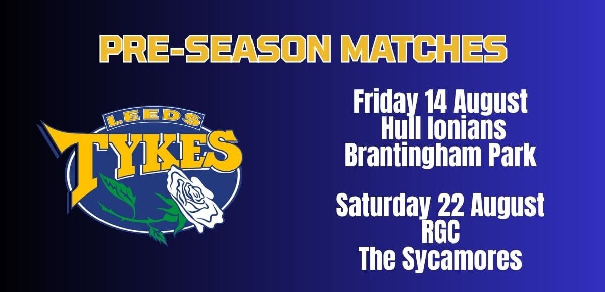Leeds Tykes logo Pre-season match dates 2026-27