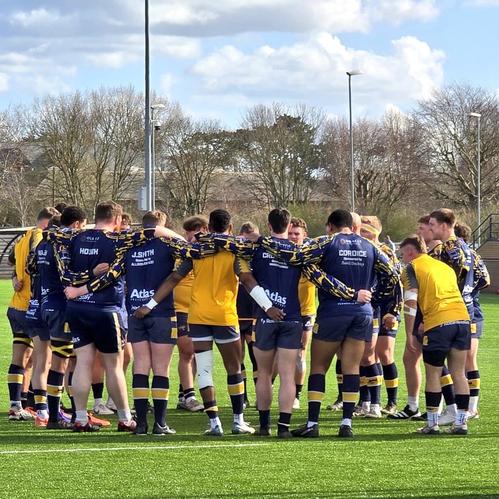 Pre-match team huddle
